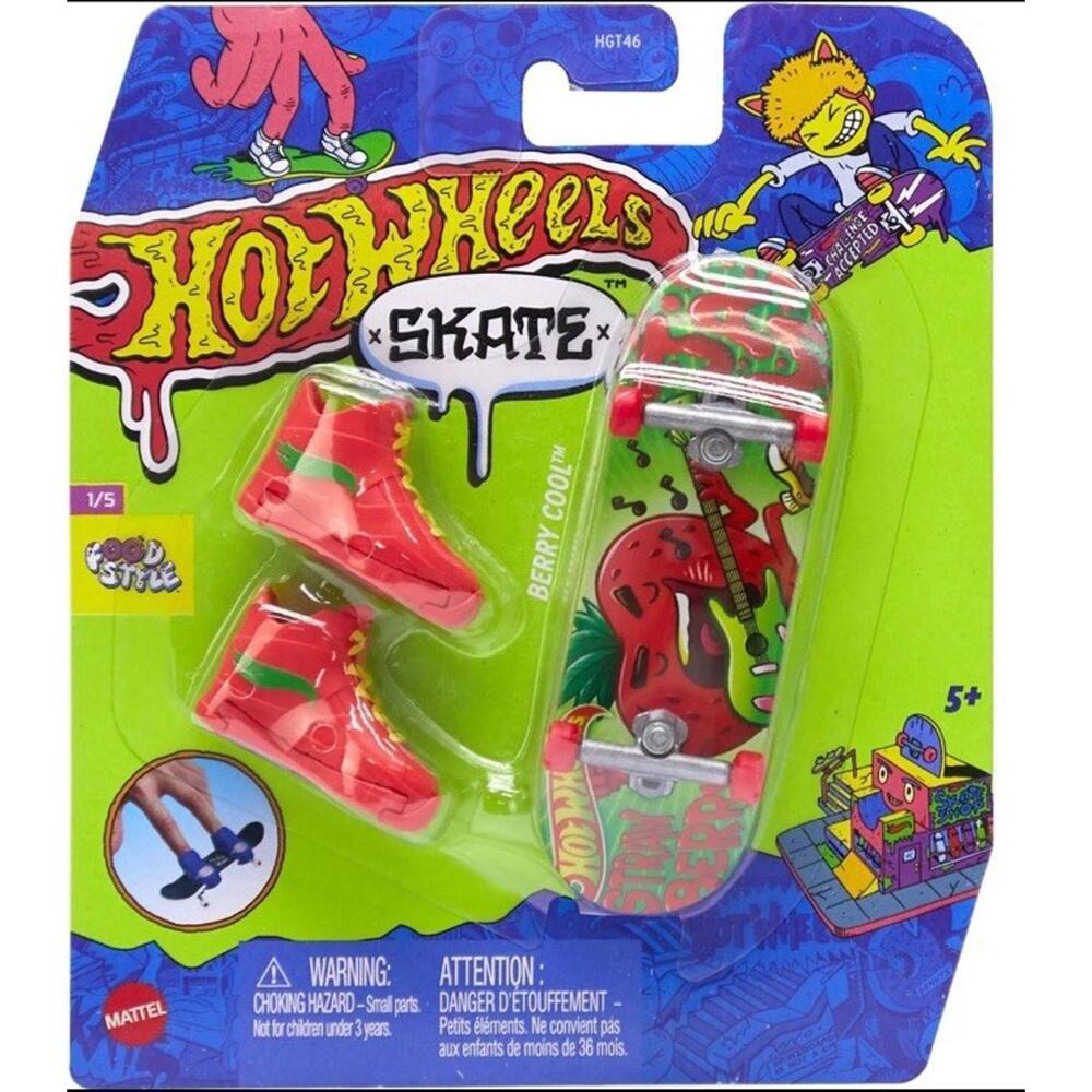 Hot Wheels Fingerboard & Shoes (Berry Cool)